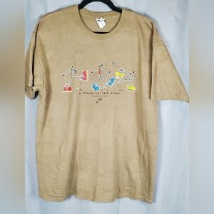 T-shirt, brown, Stone Mountain, size L